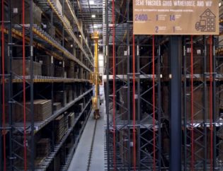 vertical storage for corrugated